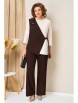 Брючный костюм артикул: 1455 шоколадно-коричневый от VOLNA - вид 1